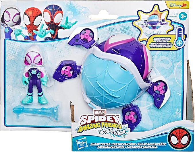 Hasbro - MARVEL - SPIDEY & FRIENDS - WATERWEBS VEHICLE ASST Toys & Games