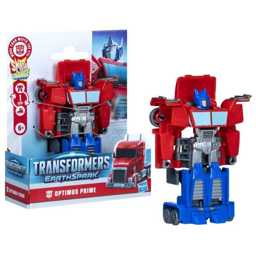 Hasbro - Transformers - Earthspark 1 Step Smash Optimus Prime Toys & Games