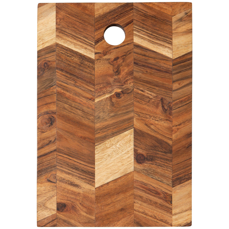 Heirloom - Acacia Chevron Serving Board 10 inch Home & Kitchen