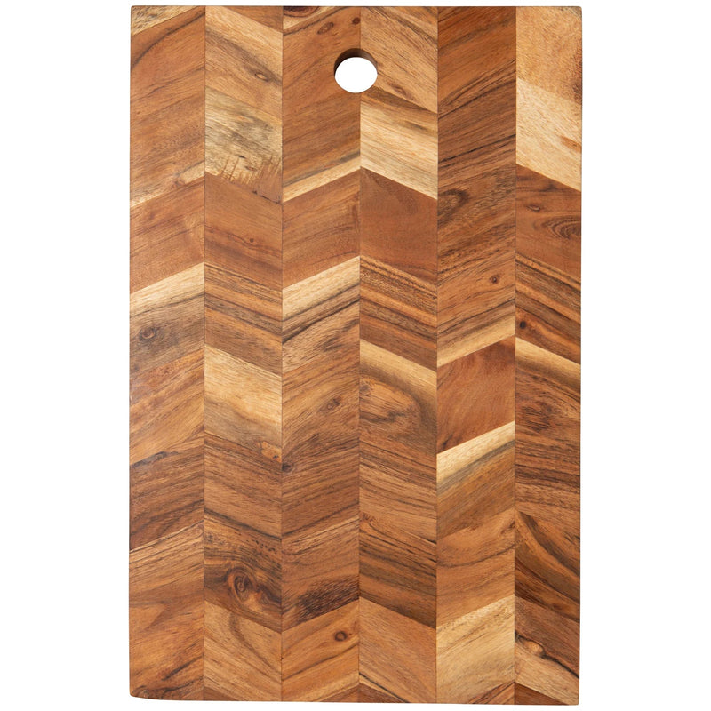 Heirloom - Acacia Chevron Serving Board 15.5 inch Home & Kitchen