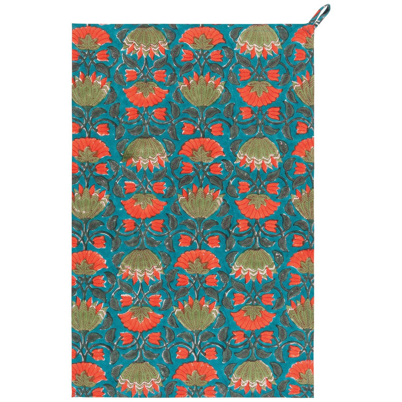 Heirloom - Allure Block Print Dishtowel Home & Kitchen
