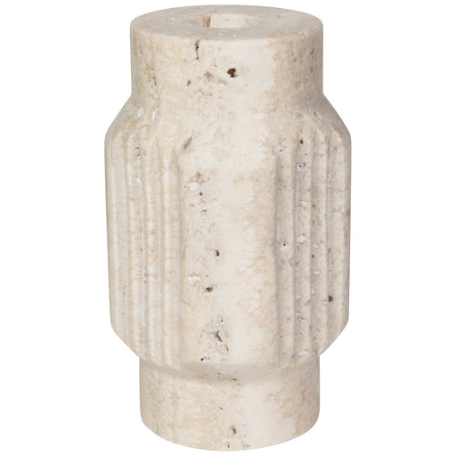 Heirloom - Altis Travertine Candle Holder Tall Home & Kitchen
