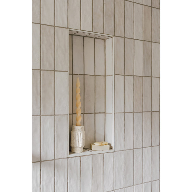 Heirloom - Altis Travertine Candle Holder Tall Home & Kitchen