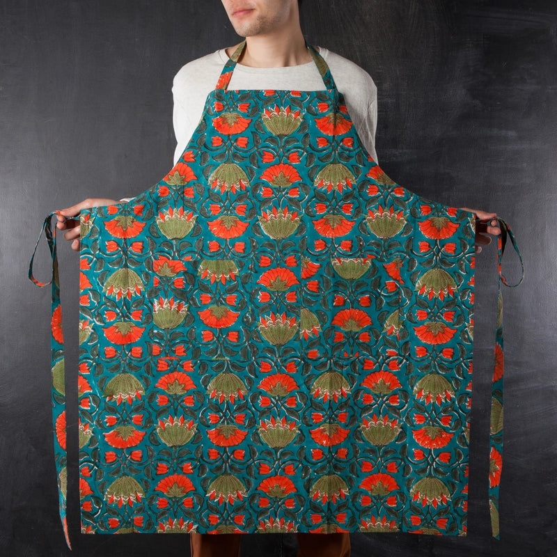 Heirloom - Apron Block Print Allure Home & Kitchen