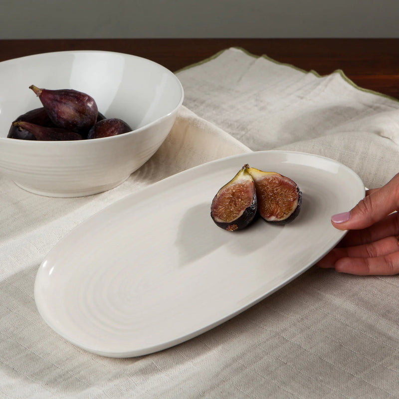 Heirloom - Aquarius Oyster Oval Platter 10.5 Inch Home & Kitchen