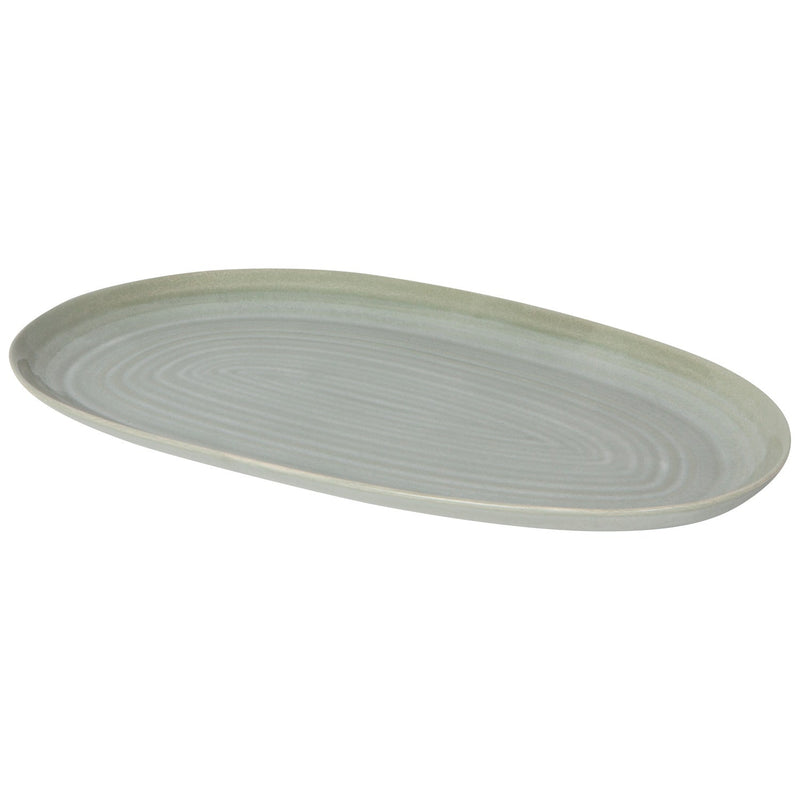 Heirloom - Aquarius Sage Oval Platter 10.5 Inch Home & Kitchen