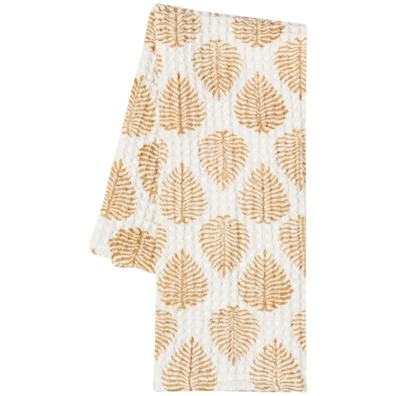 Heirloom - Arbor Block Print Waffle Dishtowel Home & Kitchen