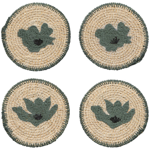 Heirloom - Aria Seagrass Coasters Set of 4 Home & Kitchen
