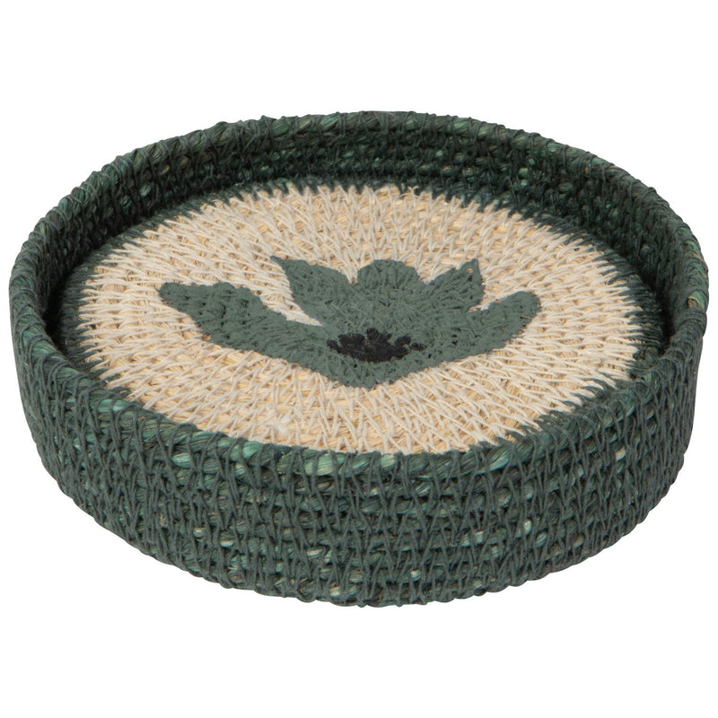 Heirloom - Aria Seagrass Coasters Set of 4 Home & Kitchen