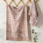 Heirloom - Bisque Finley Check Dishtowels Set of 2 Home & Kitchen