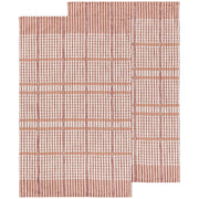 Heirloom - Bisque Finley Check Dishtowels Set of 2 Home & Kitchen