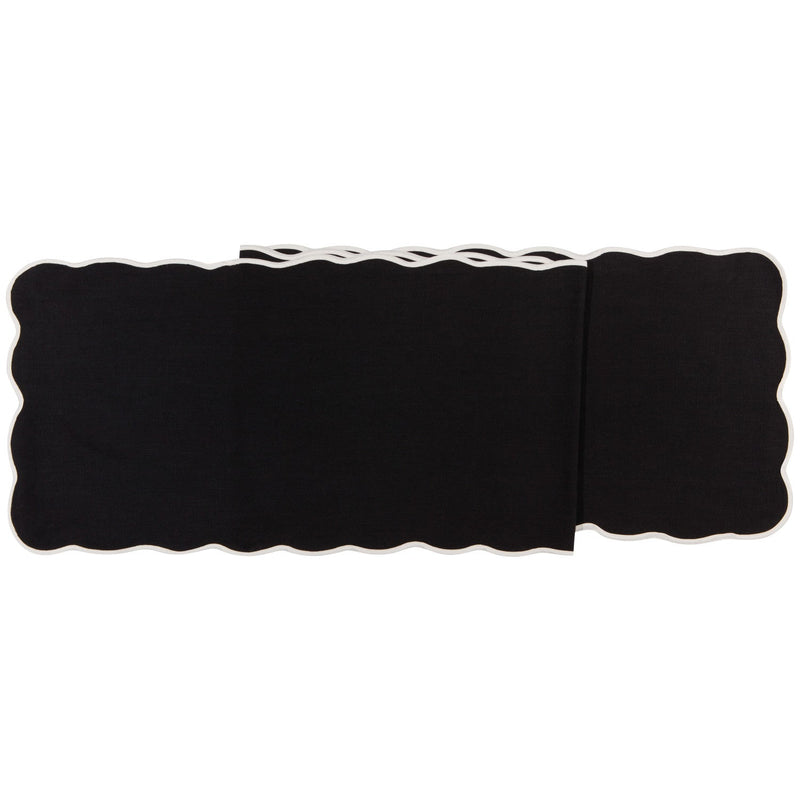 Heirloom - Black Florence Table Runner Home & Kitchen