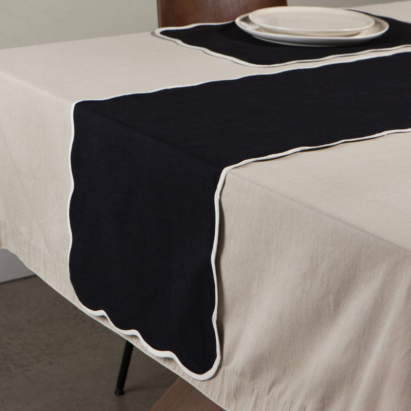 Heirloom - Black Florence Table Runner Home & Kitchen