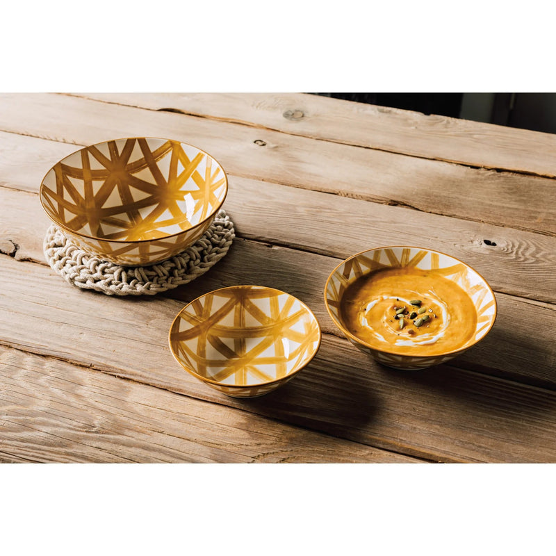 Heirloom - Bowl Imperial 6.5in Crosshatch Home & Kitchen