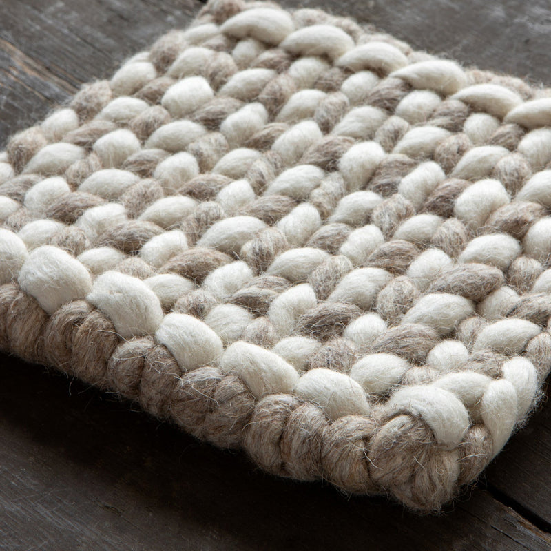 Heirloom - Braid Felt Wool Trivet - Flint - view 2