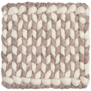 Heirloom - Braid Felt Wool Trivet - Flint