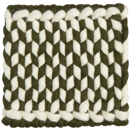 Heirloom - Braid Felt Wool Trivet - Olive Branch Home & Kitchen