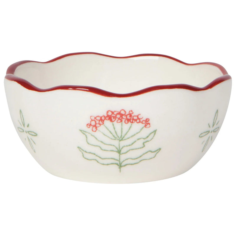 Heirloom - Camellia Stoneware Nesting Bowls Set of 4 Assorted Home & Kitchen