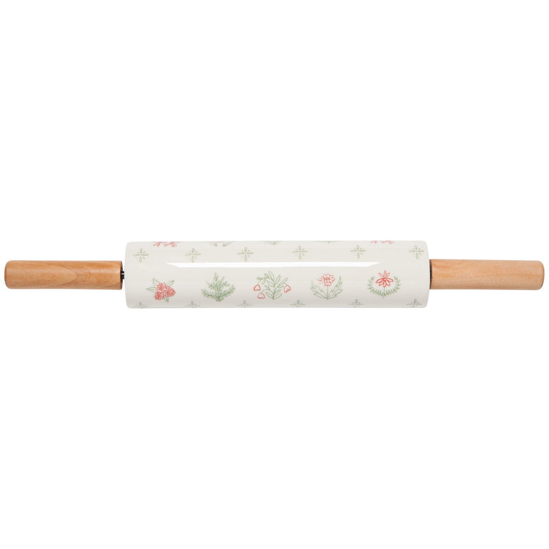 Heirloom - Camellia Stoneware Rolling Pin Home & Kitchen