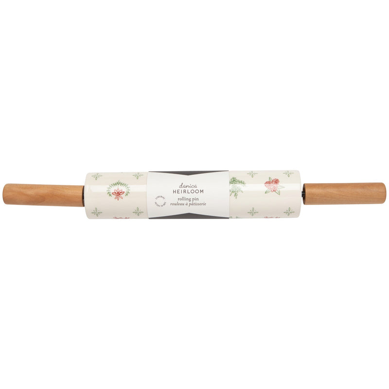 Heirloom - Camellia Stoneware Rolling Pin Home & Kitchen