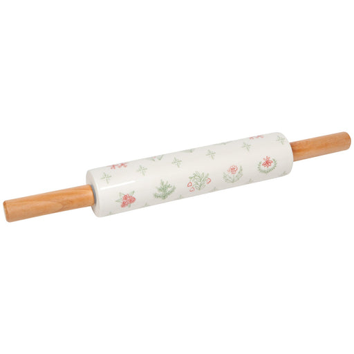 Heirloom - Camellia Stoneware Rolling Pin Home & Kitchen