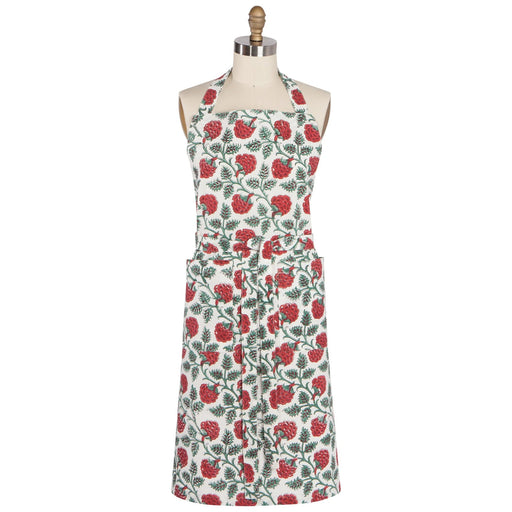 Heirloom - Carnation Block Print Apron Home & Kitchen
