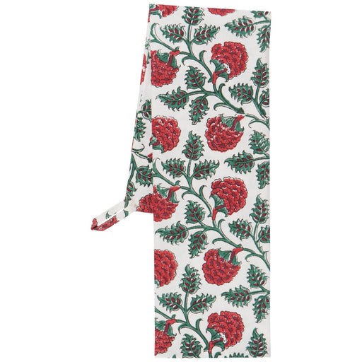 Heirloom - Carnation Block Print Dishtowel Home & Kitchen