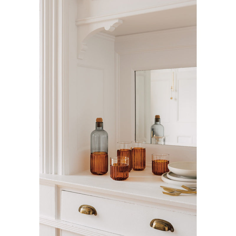 Heirloom - Channel Carafe 32 oz - Smoke/Amber Home & Kitchen