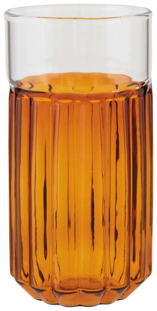 Heirloom - Channel Glass 14 oz - Amber Home & Kitchen