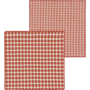 Heirloom - Clay Assorted Woven Dishcloth Set of 2 Home & Kitchen