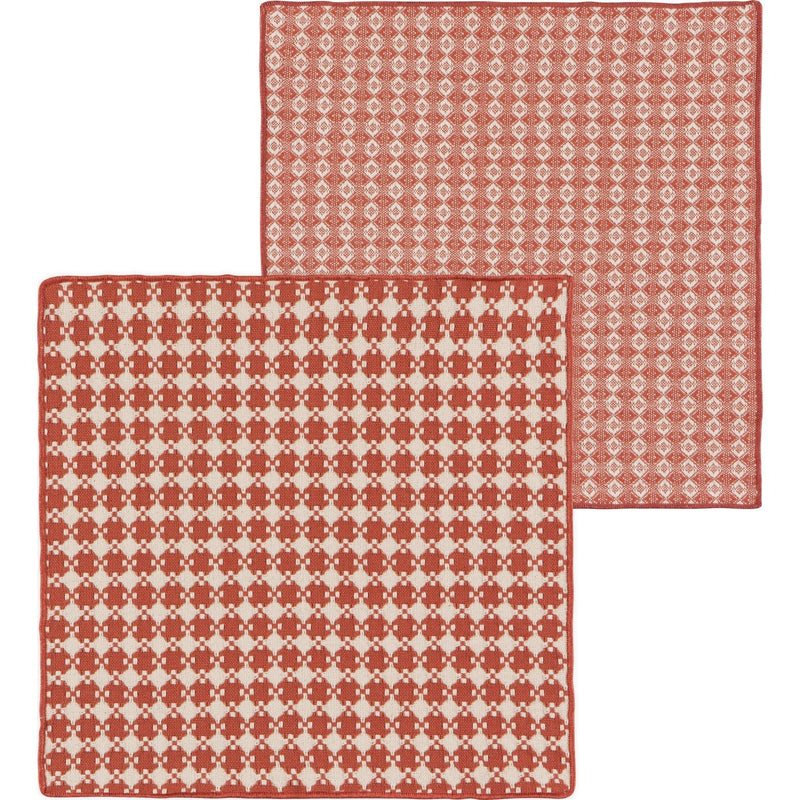 Heirloom - Clay Assorted Woven Dishcloth Set of 2 Home & Kitchen