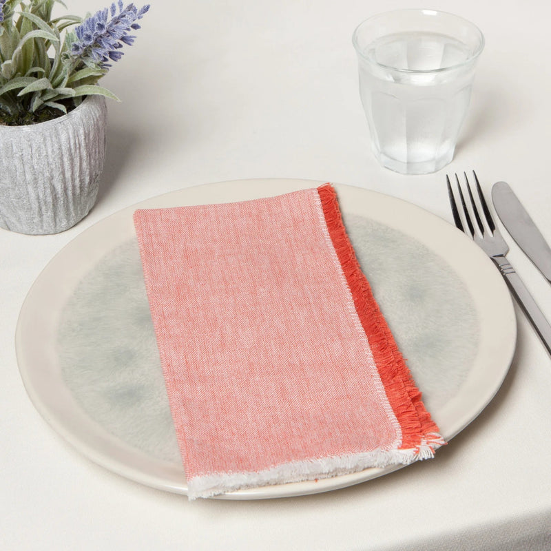 Heirloom - Clay Chambray Napkins Set of 4 Home & Kitchen