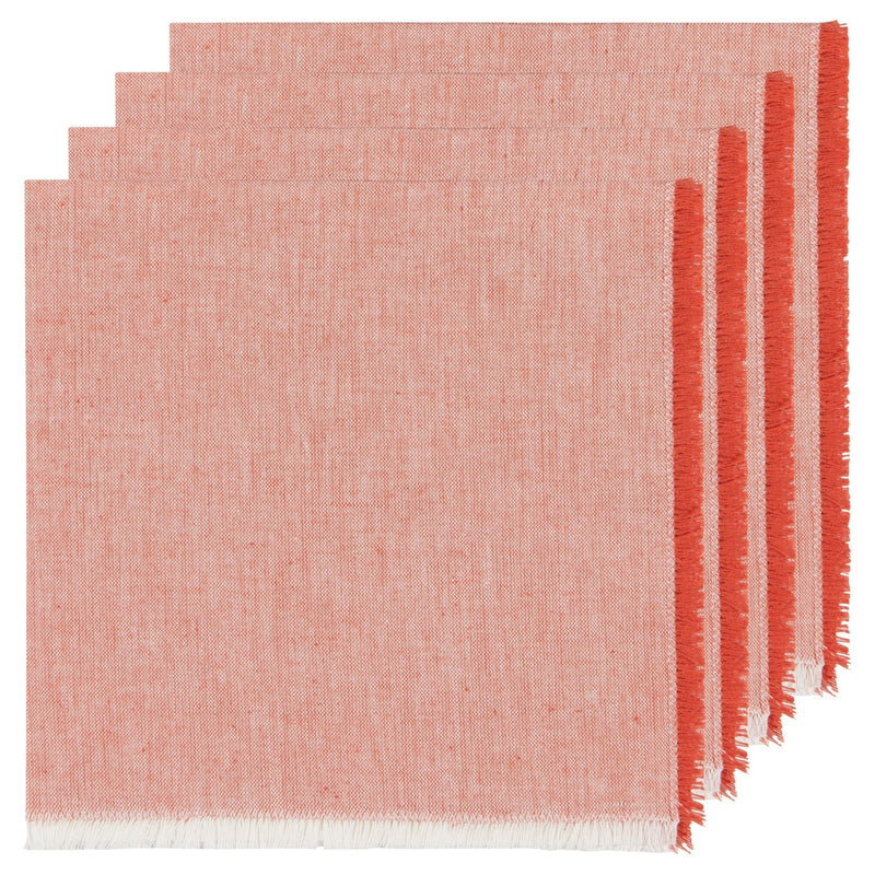 Heirloom - Clay Chambray Napkins Set of 4 Home & Kitchen