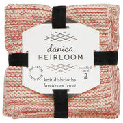 Heirloom - Clay Knit Dishcloths Set of 2 Home & Kitchen