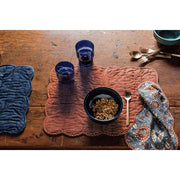 Heirloom - Dahlia Block Print Napkins Set of 4 Home & Kitchen