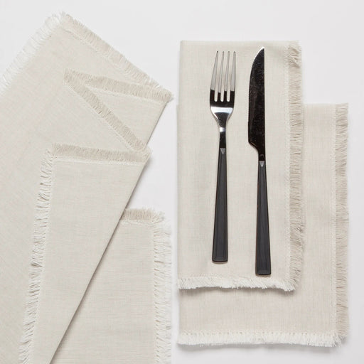 Heirloom - Dove Gray Chambray Napkins Set of 4 Home & Kitchen