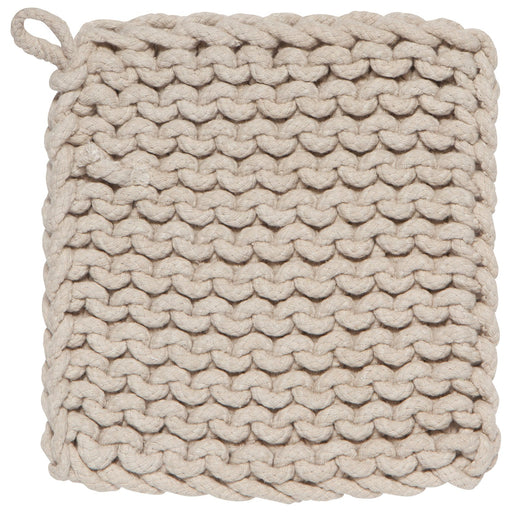 Heirloom - Dove Gray Knit Potholder Home & Kitchen
