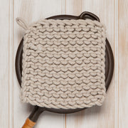 Heirloom - Dove Gray Knit Potholder Home & Kitchen