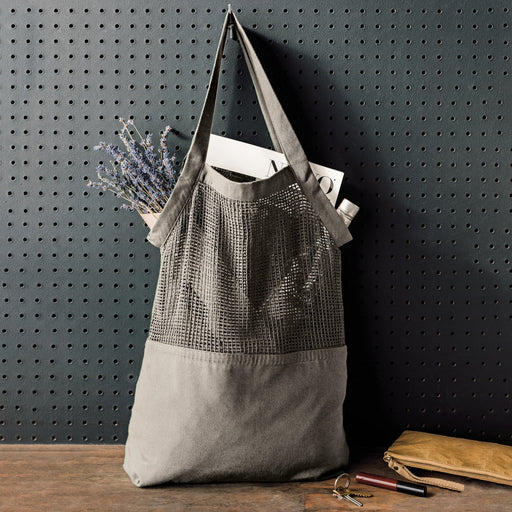 Heirloom - Dove Gray Mercado Tote Bag Home & Kitchen