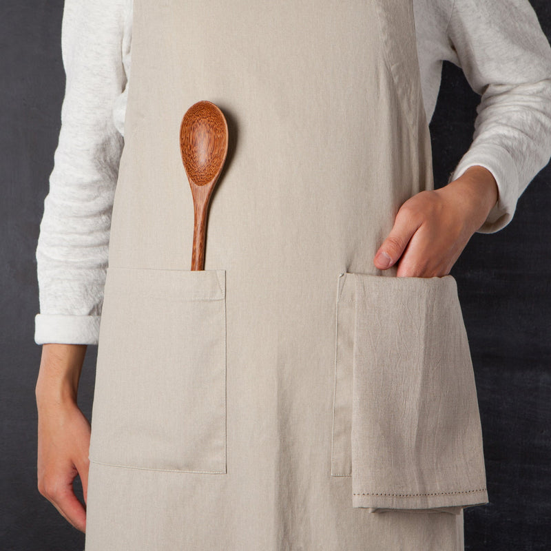 Heirloom - Dove Gray Stonewash Apron Home & Kitchen