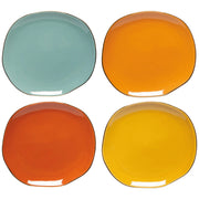 Heirloom - Dune Pebble Appetizer Plates Set of 4 Home & Kitchen