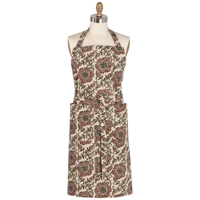 Heirloom - Elysian Block Print Apron Home & Kitchen