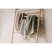 Heirloom - Fern Block Print Waffle Dishtowel Home & Kitchen