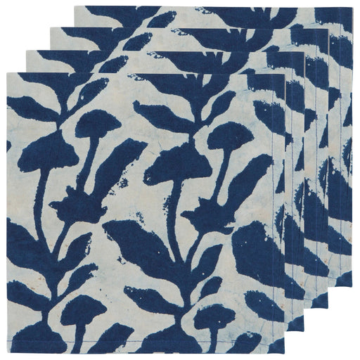Heirloom - Flourish Block Print Napkins Set of 4 Home & Kitchen