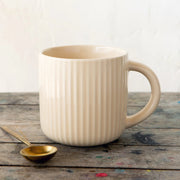 Heirloom - Fluted Mug - Ecru Home & Kitchen