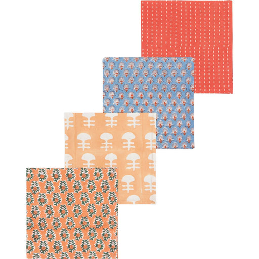 Heirloom - Gather Block Print Napkins Set of 4 Home & Kitchen