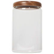 Heirloom - Glass Jar with Acacia wood lid - 32 oz Home & Kitchen