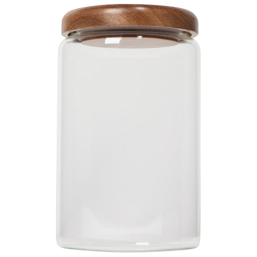 Heirloom - Glass Jar with Acacia wood lid - 32 oz Home & Kitchen