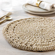 Heirloom - Gold Aura Hand - Knotted Placemat Home & Kitchen