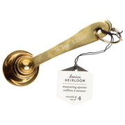 Heirloom - Gold Measuring Spoons Set of 4 Home & Kitchen